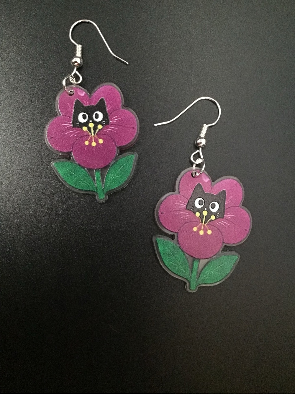 Flower Cats 8 Earrings